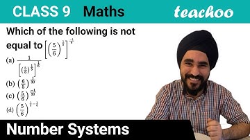Laws of Exponents - which of the following is not equal to (5 6) (1 5) (-1) 6 - Teachoo