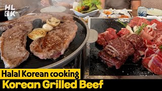 Korean-style grilled beef : Sirloin&Short rib : 한국식 소고기 구이🥩