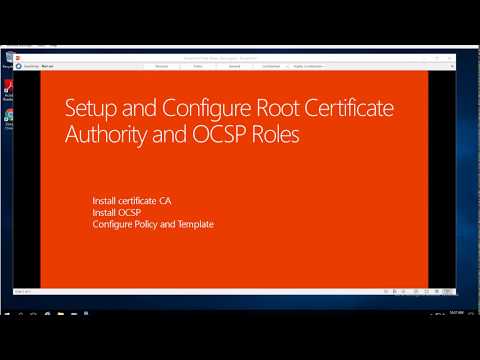 Setup and Configure Root CA   PKI Certificate   Server 2016