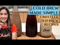 EASY BOTTLED COLD BREW COFFEE  RECIPES FOR 300ML BOTTLES