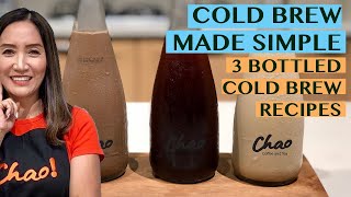 BUSINESS@HOME:: EASY BOTTLED COLD BREW COFFEE  RECIPES: AMERICANO, LATTE & MOCHA