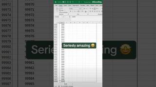 Auto Numbering in Excel ✅ youtubeshorts shorts msexcel