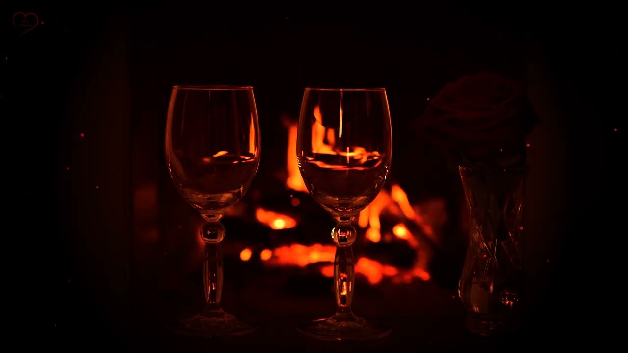 Romantic Music for Love NightnCrackling Fireplace & Love Making Music 3 Hours, Wine and Chill Mu