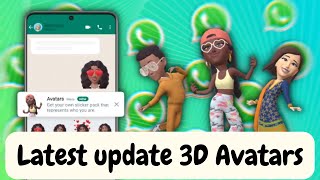 How to Create avatar in whatsapp 3d avatar feature in WhatsApp. Use 3D Avatar in WhatsApp.