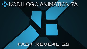 Kodi® Logo Animation 7A (5sec) Fast Reveal 3D