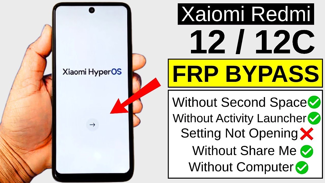 Redmi 12 / 12C FRP Bypass 2026 🔥 No Second Space | No Activity Launcher | No PC | Google A/C Remove