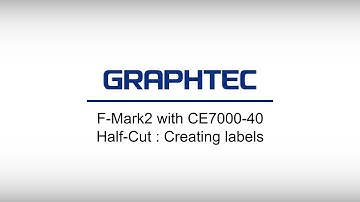 [F-Mark2 with CE7000-40] Half-Cut : Creating labels