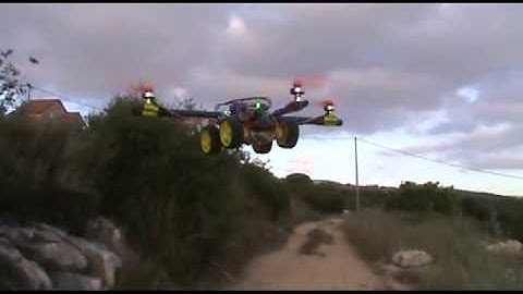 4wd quadcopter MWC, wii nunchuk UHF control