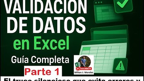 “Validación de Datos en Excel: El Truco que Nadie Te Explicó 🔥” - PARTE 1