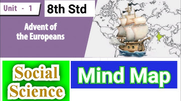 8th Std - Social | Unit 1 - Advent of the Europeans | Mind Map
