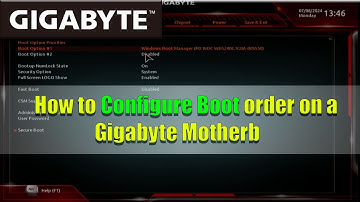 How to Configure Boot order on a Gigabyte Motherboard