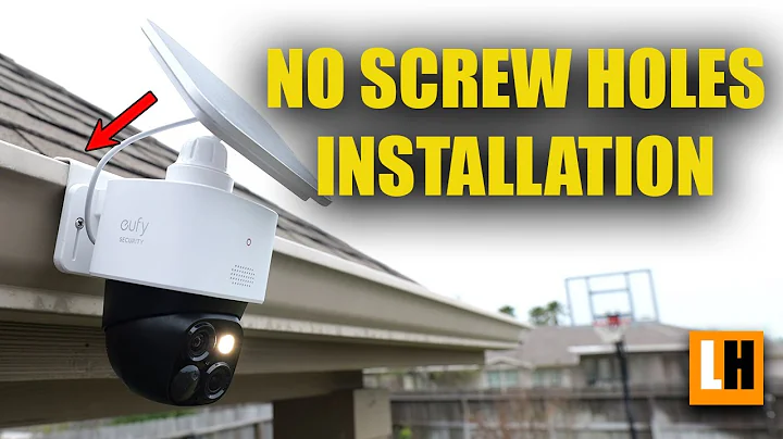 Eufy SoloCam S340 | E30 Easy Mounting - Gutter Mount No Screw or Drilling Required