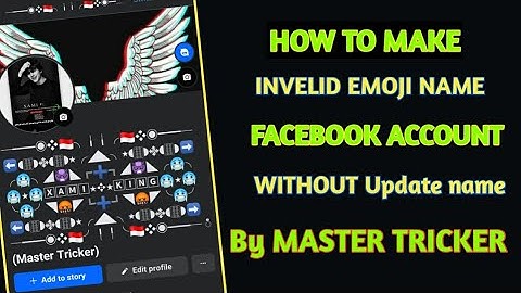 How to Make INVELID Emoji Name Account on Facebook 2023 | Create Unique Emoji Name Facebook ID 2023
