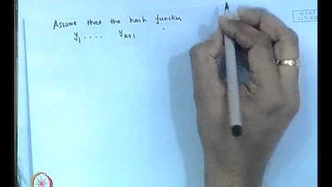 Cryptographic Hash Functions (Contd...1)