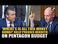 Senator Mark Kelly demands answers from War Secy Hegseth on Pentagon spending in senate hearing
