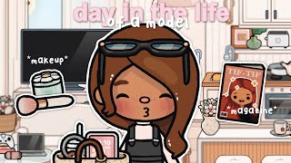 *AESTHETIC* day in the life of a *MODEL* 📸 | *with voice | toca life world roleplay