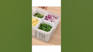 New Refrigerator Storage Box | Food Vegetable Fruit Storage Box | Fridge Organizer #shorts