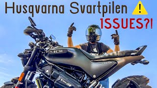 10K Miles on the Husqvarna Svartpilen 401! My Issues | Thoughts | Review! KICKSTAND Troubleshooting!