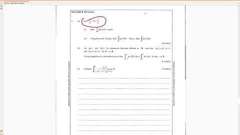 DSE 2021 M2 數延二 Section B Q19 題解 #Integration #sin #cos #trigo