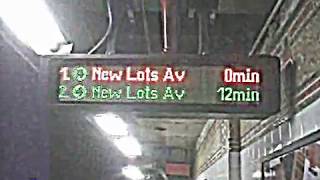 Countdown Clock on the (4) @ 86th-Lex (Lower Level) [B.C. 203]