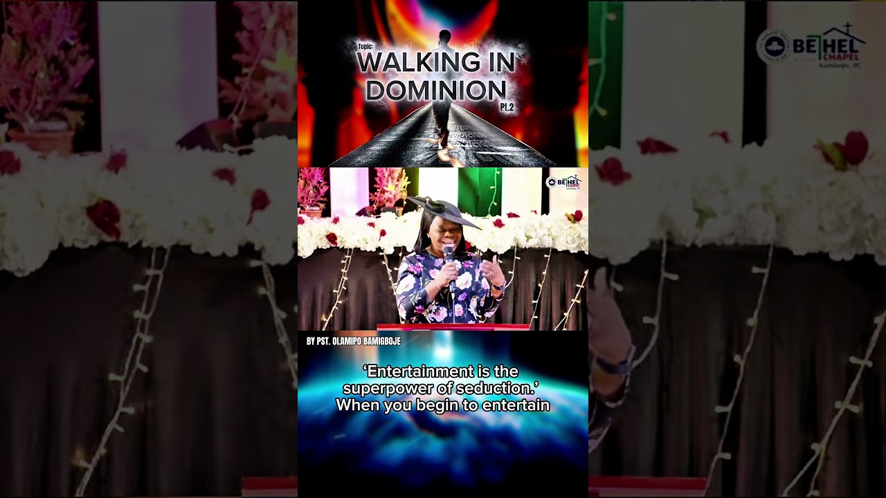 ‘Walking in Dominion’ by Pst. Olamipo Bamigboje #rccgbethelchapel #gospelshorts #churchservice #bc