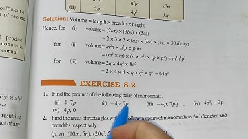 Ex-8.2 Chapter-8 Algebraic Expression || Class 8th Maths New Edition