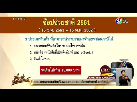 กรมสรรพากร แจงรายละเอียด "มาตรการช้อปช่วยชาติ 2561" เผยวิธีการใช้สิทธิ์ลดหย่อนรับเงินคืน