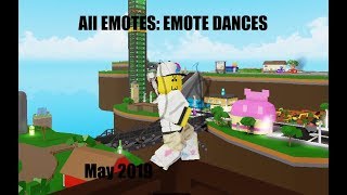 Roblox Emote Dances All Emotes Locations 5 18 2019 Youtube - roblox emote dances easy route