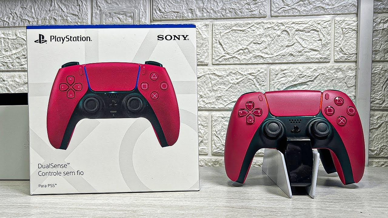 DUALSENSE PS5 PAGUEI APENAS R$ 249,00!  Controle VERMELHO (Cosmic Red) -  UNBOXING E IMPRESSÕES 