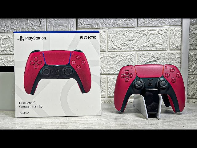 Controle sem fio DualSense PS5 Sony Cosmic Red CFI-ZCT1W em