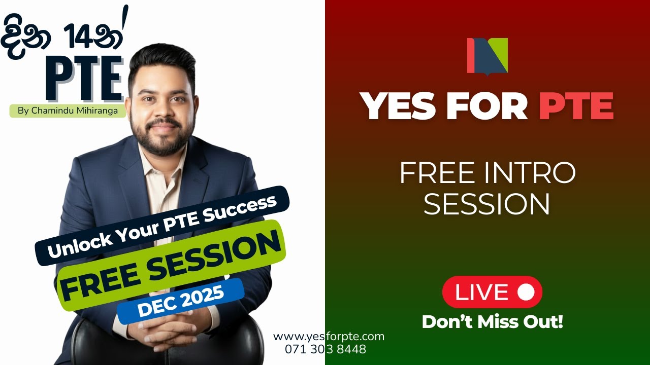 PTE Complete Guide 2025 - Yes for PTE FREE Information Session (Dec 2025)