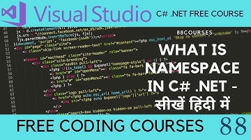 Namespace explained in Hindi