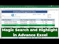 Magic Search and Highlight in Advance Excel | Step by Step tutorial @essproviders