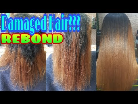 how to rebond on damage hair