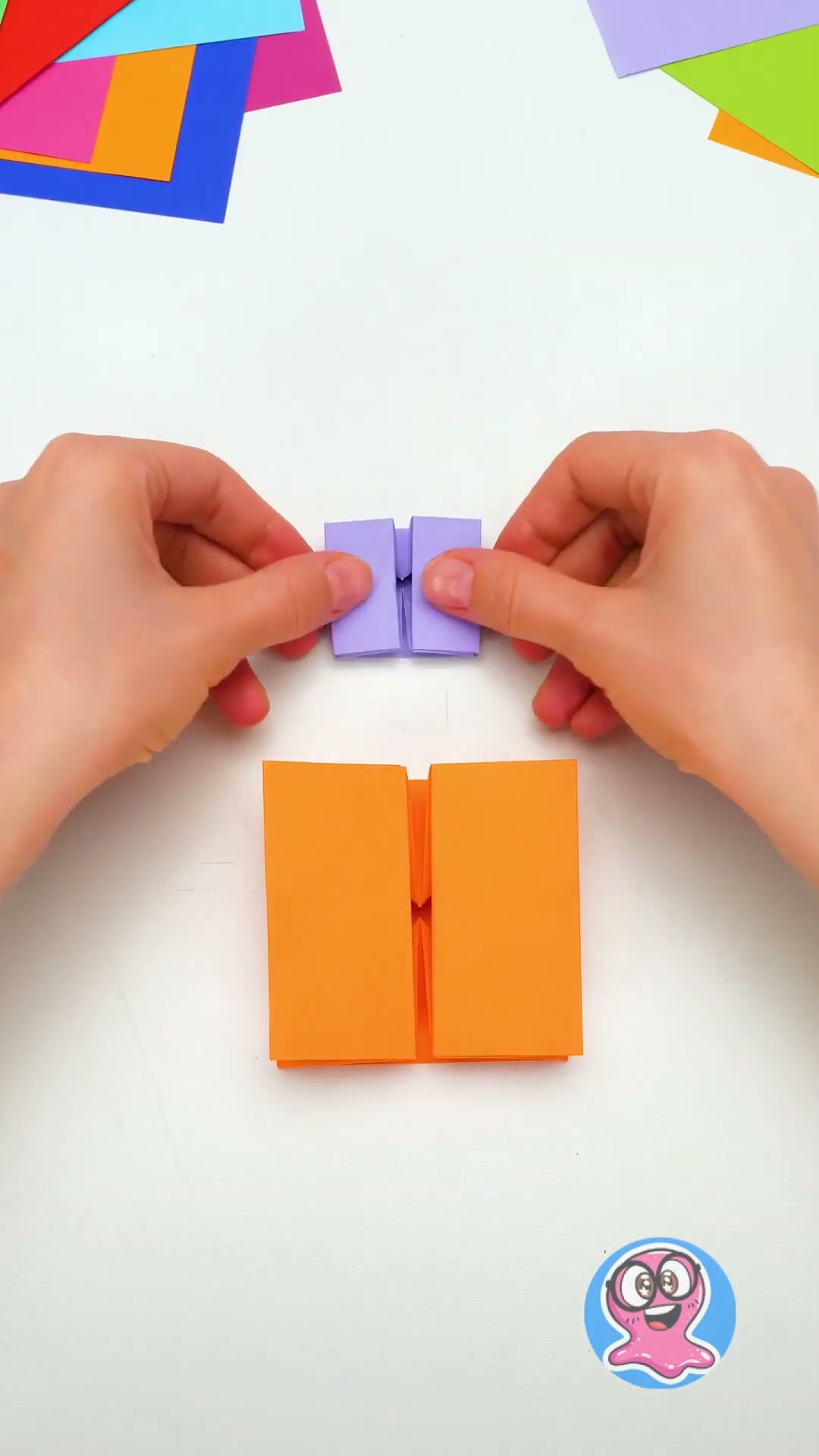 Creaciones de papel ? Libro de origami colorido para inquietarse hecho a mano #manualidades #DIY