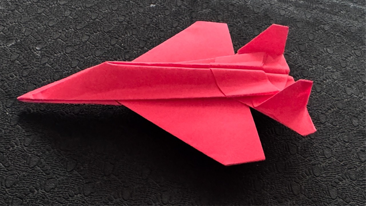 紙飛行機 戦闘機 | 折り紙かみひこうき | 紙飛行機の作り方 よく飛ぶ