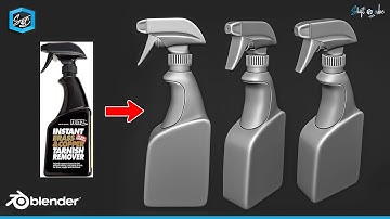 Modeling Spray Bottle in Blender | Hard Surface Modeling | shift 4 cube