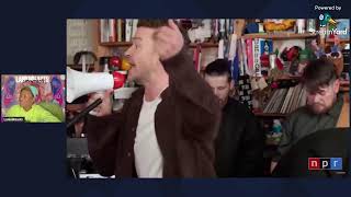 Justin Timberlake Tiny Desk Lankii Reacts