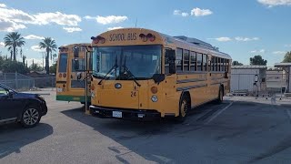 2018 Blue Bird Electric School Bus. Bus #24, a 76 passenger, roof top AC. 11/9/22