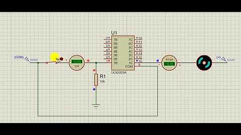 Switching a Motor using Darlington Transistor IC ULN2003