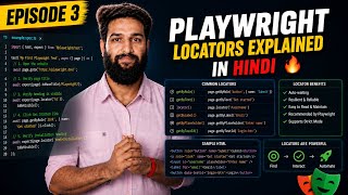 Episode 3 - Playwright locators explained in Hindi 🔥