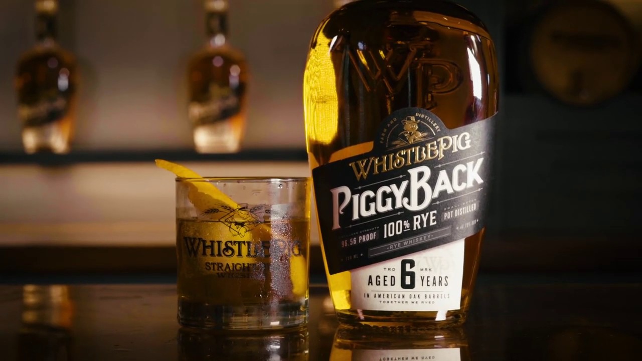WhistlePig PiggyBack Rye Whiskey Cocktail Maple Syrup Old Fashioned