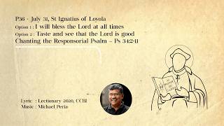 I will bless | Ps 34 | St. Ignatius | wedding | Michel Peria | Sujay SJ | Lec 2020 CCBI | CRP P36 | screenshot 3