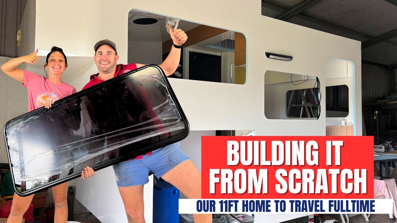 Самодельный экспедиционный кемпер на базе внедорожника для постоянных путешествий, эпизод 7 - Окн...