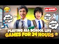 We Played All The School 📚Life Games For 24 Hours⏰ | Tsg Jash Vs Tsg Mann - Mann Vlogs