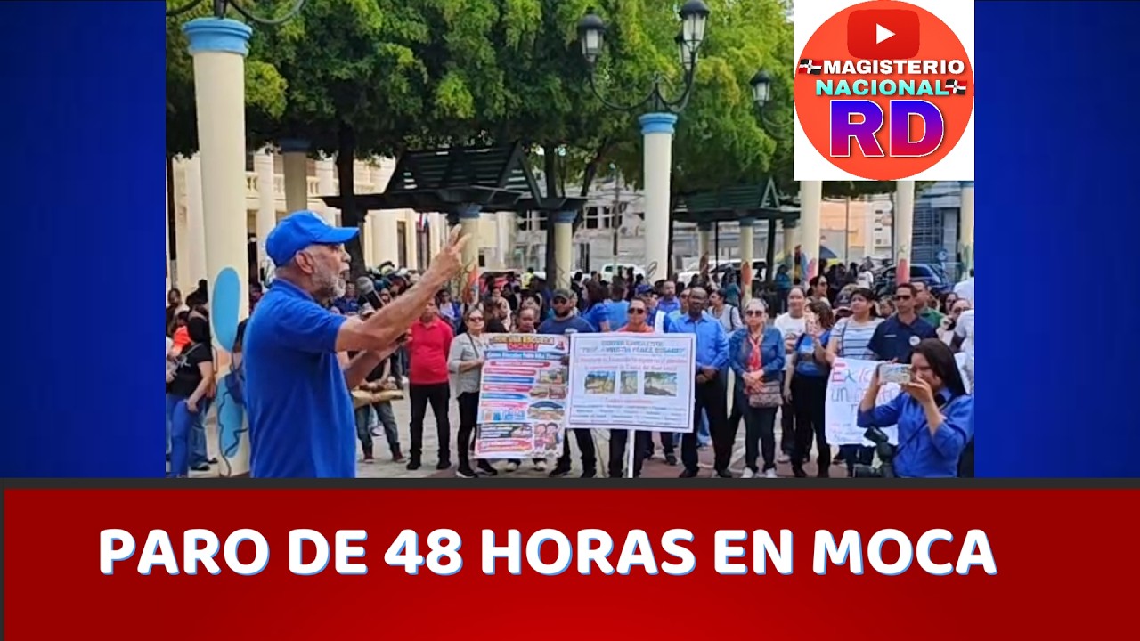 PARO DE LABORES EN MOCA POR 48 HORAS. DECLARACIONES DE EDUARDO HIDALGO PRESIDENTE DE LA ADP.