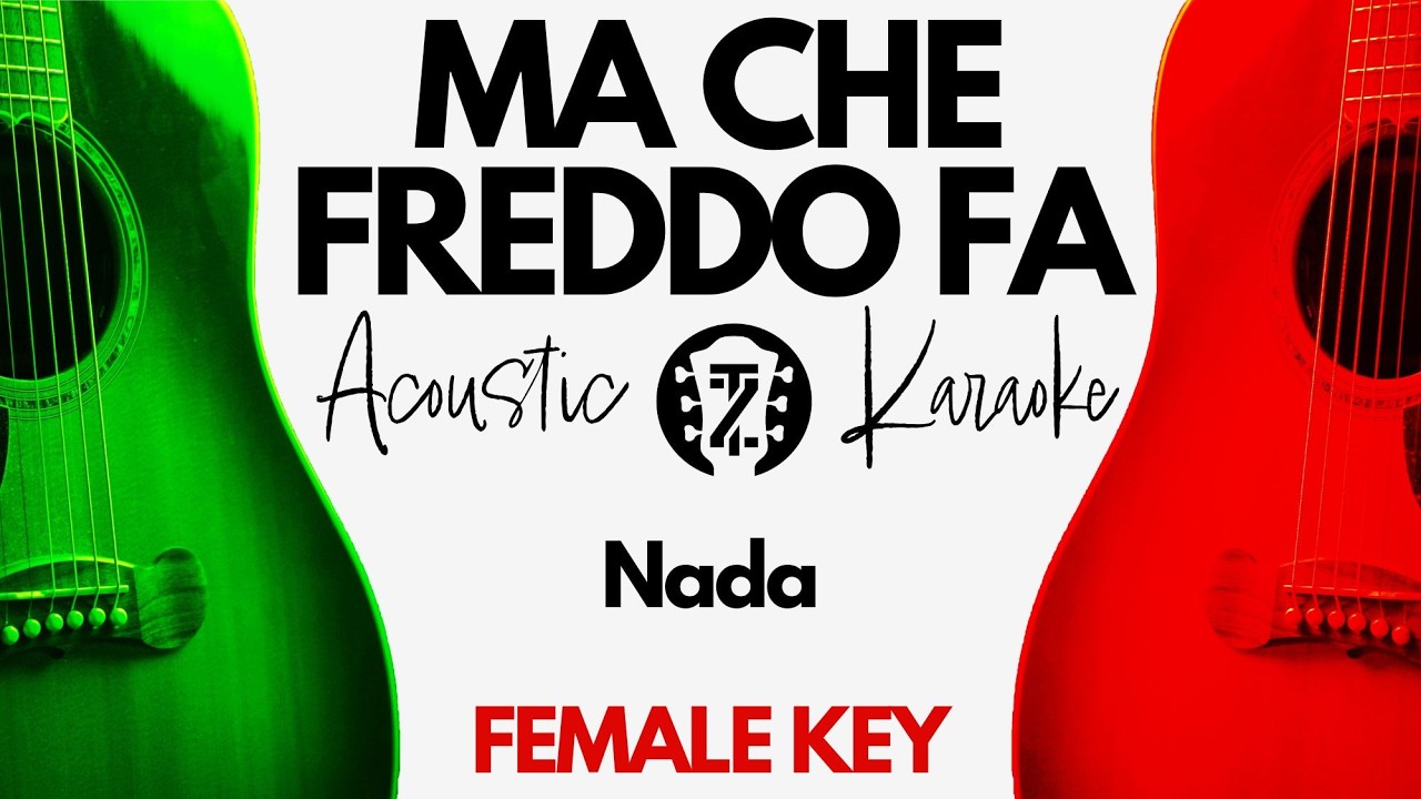 Ma che freddo fa (Acoustic Karaoke | Female Key) - YouTube