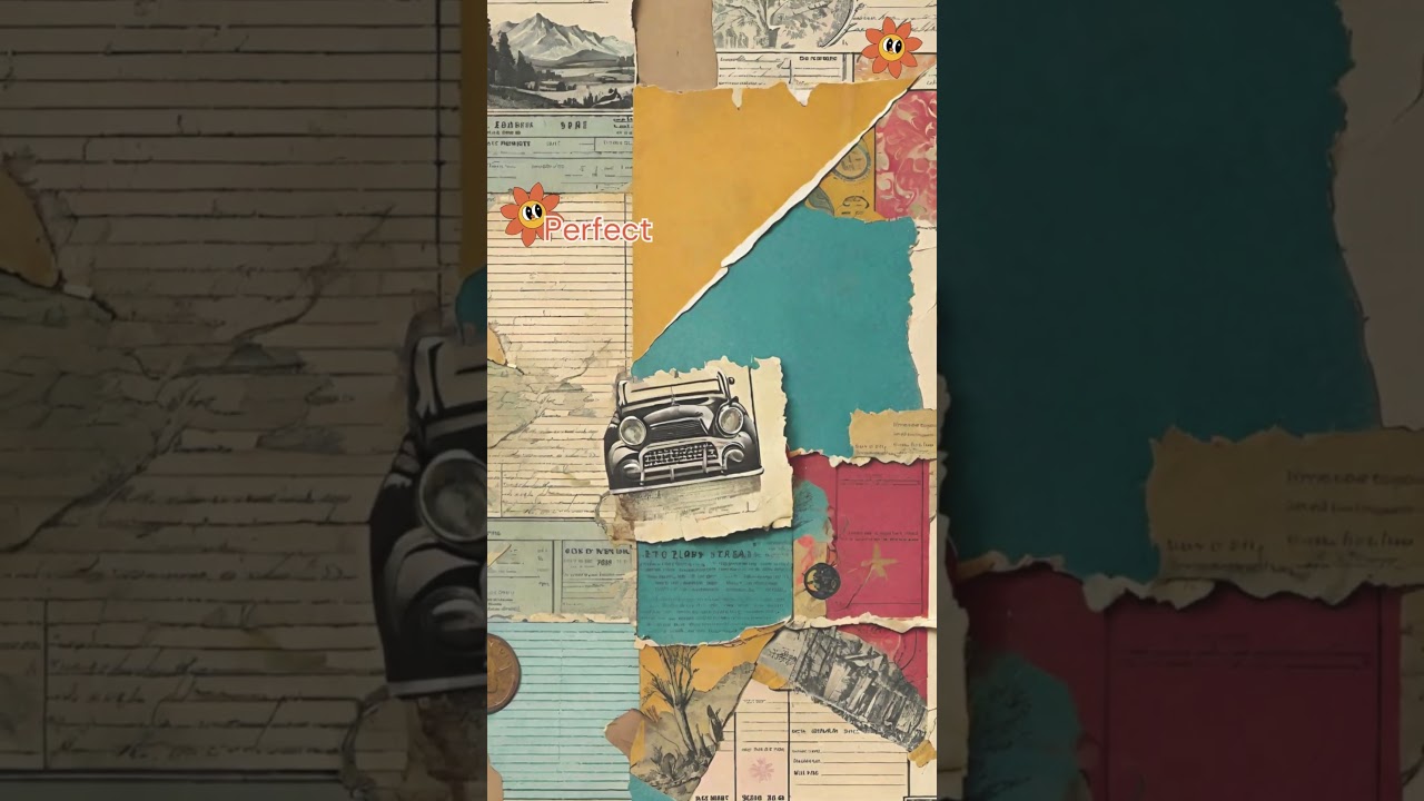 Vintage Tattered Collage Style Papers for Junk Journals 