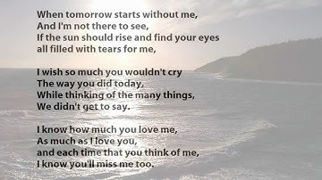 "If Tomorrow Starts Without Me" attributed to David Romano (read by Tom O