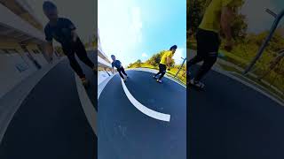 Walking is overrated. Rolling to work, on the other hand? Highly underrated.  #airgear #airtrick